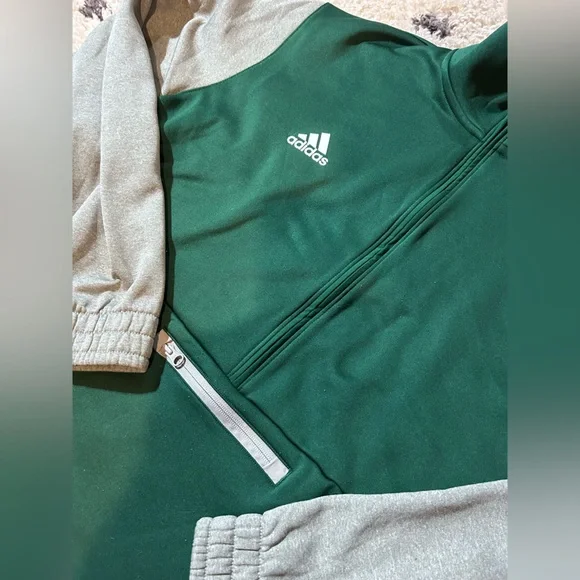Adidas Green and Gray Pullover for Casual Comfort - Picture 2 of 5